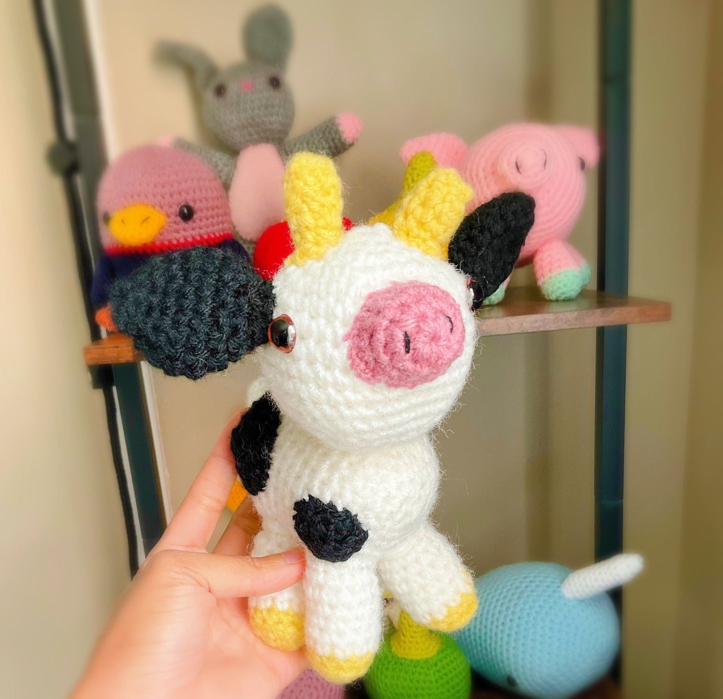Handcrafted Amigurumi Cow