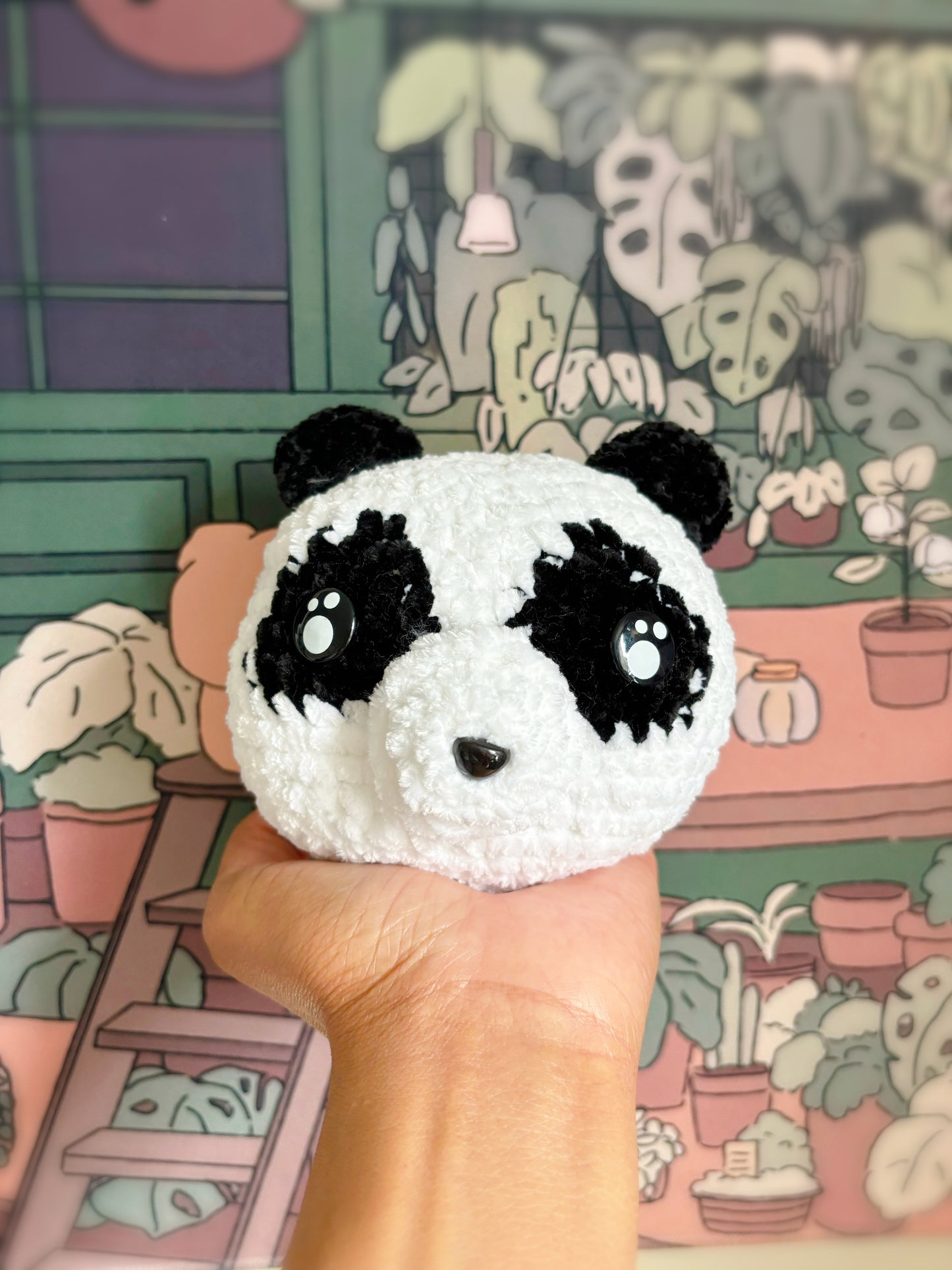 Handcrafted Amigurumi Plush Panda Ball