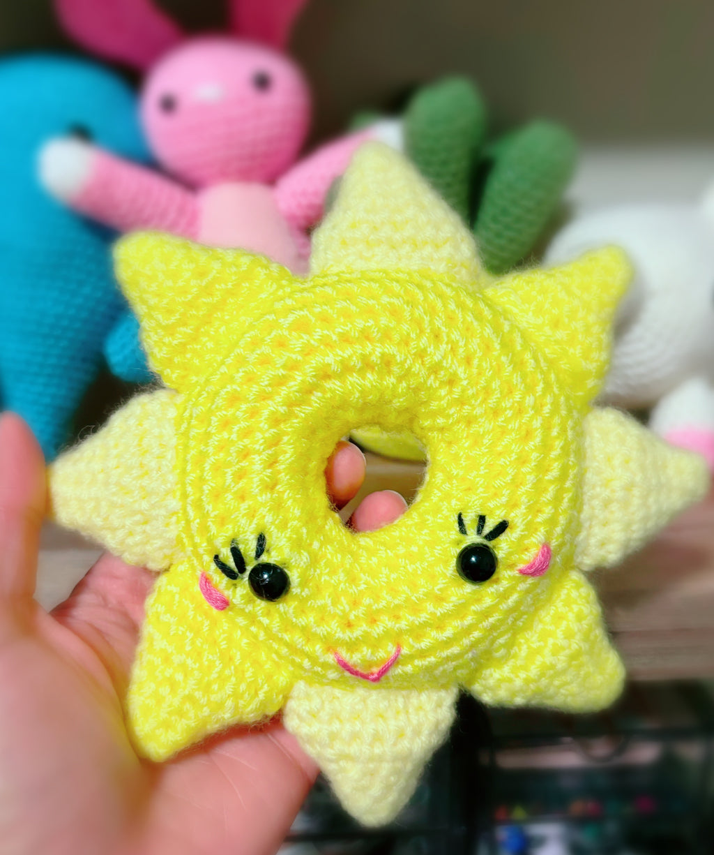 Handcrafted Amigurumi Sun Donut