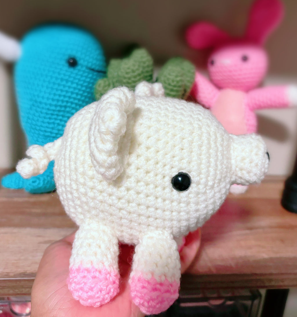 Handcrafted Amigurumi Pig