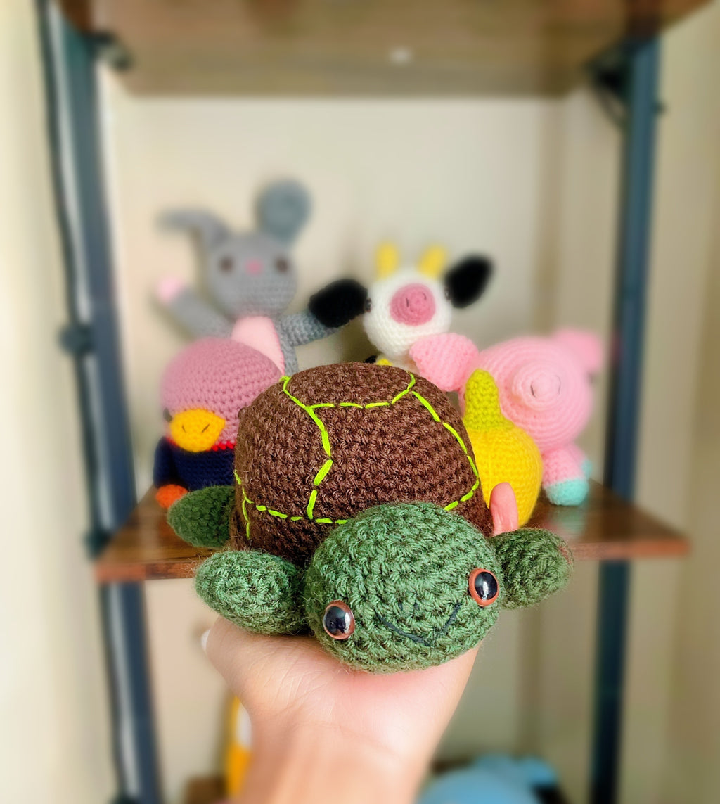 Handcrafted Amigurumi Turtle