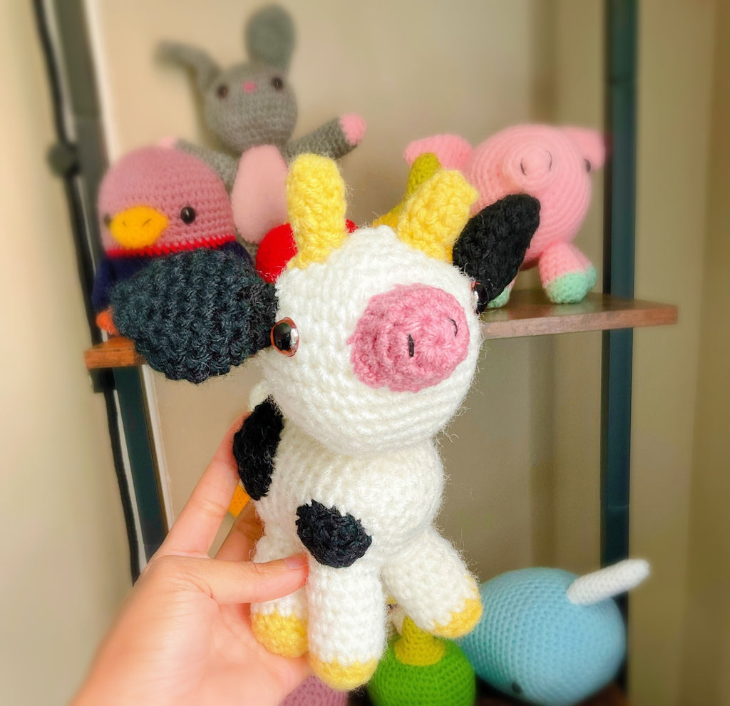 Handcrafted Amigurumi Cow