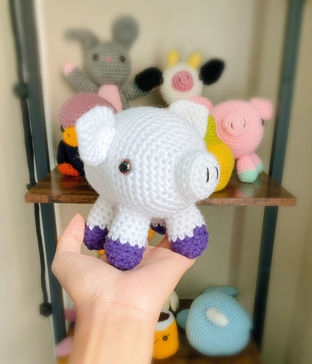 Handcrafted Amigurumi Pig