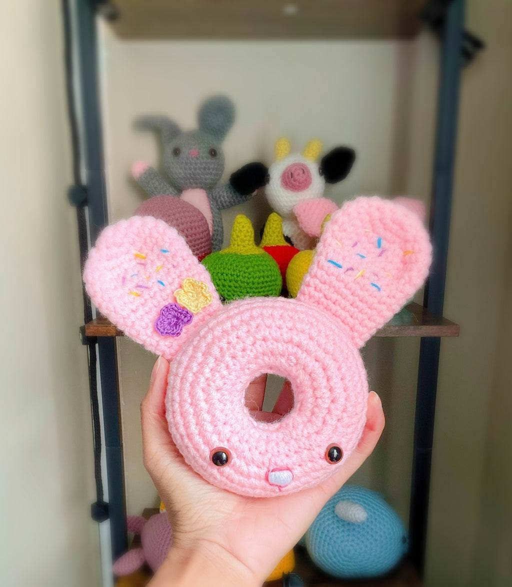 Handcrafted Amigurumi Bunny Donut