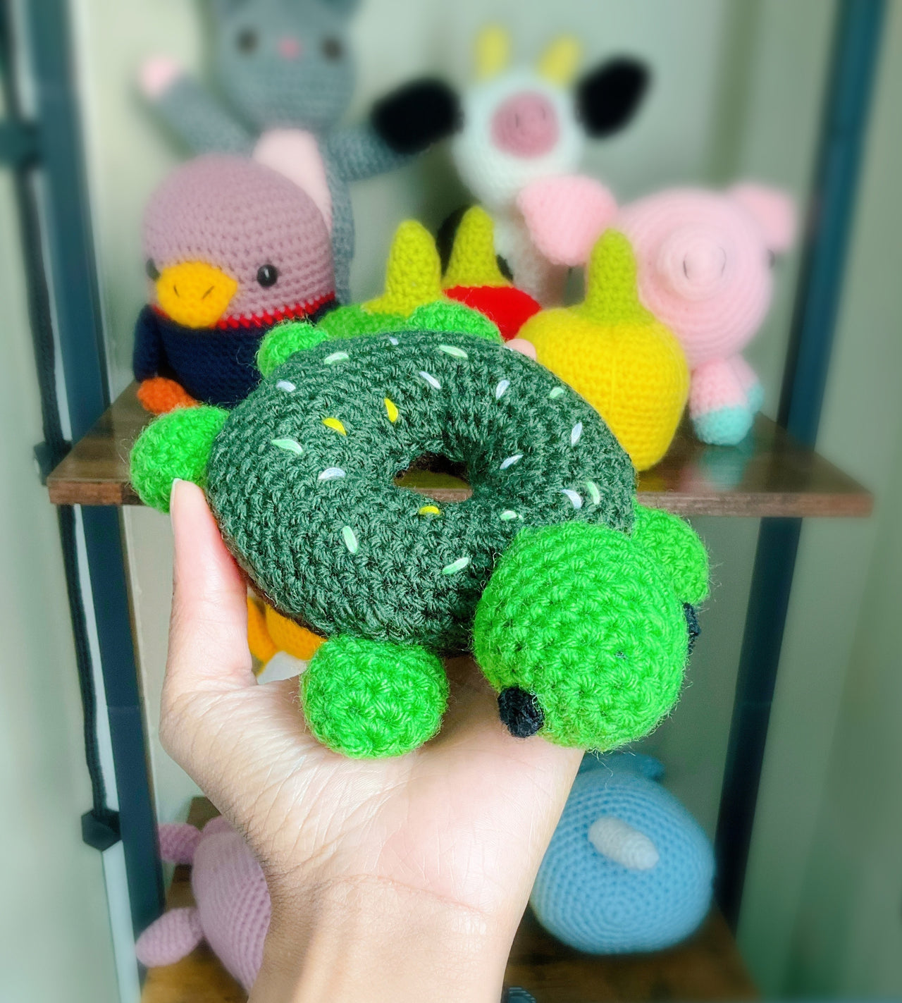 Handcrafted Amigurumi Turtle Donut