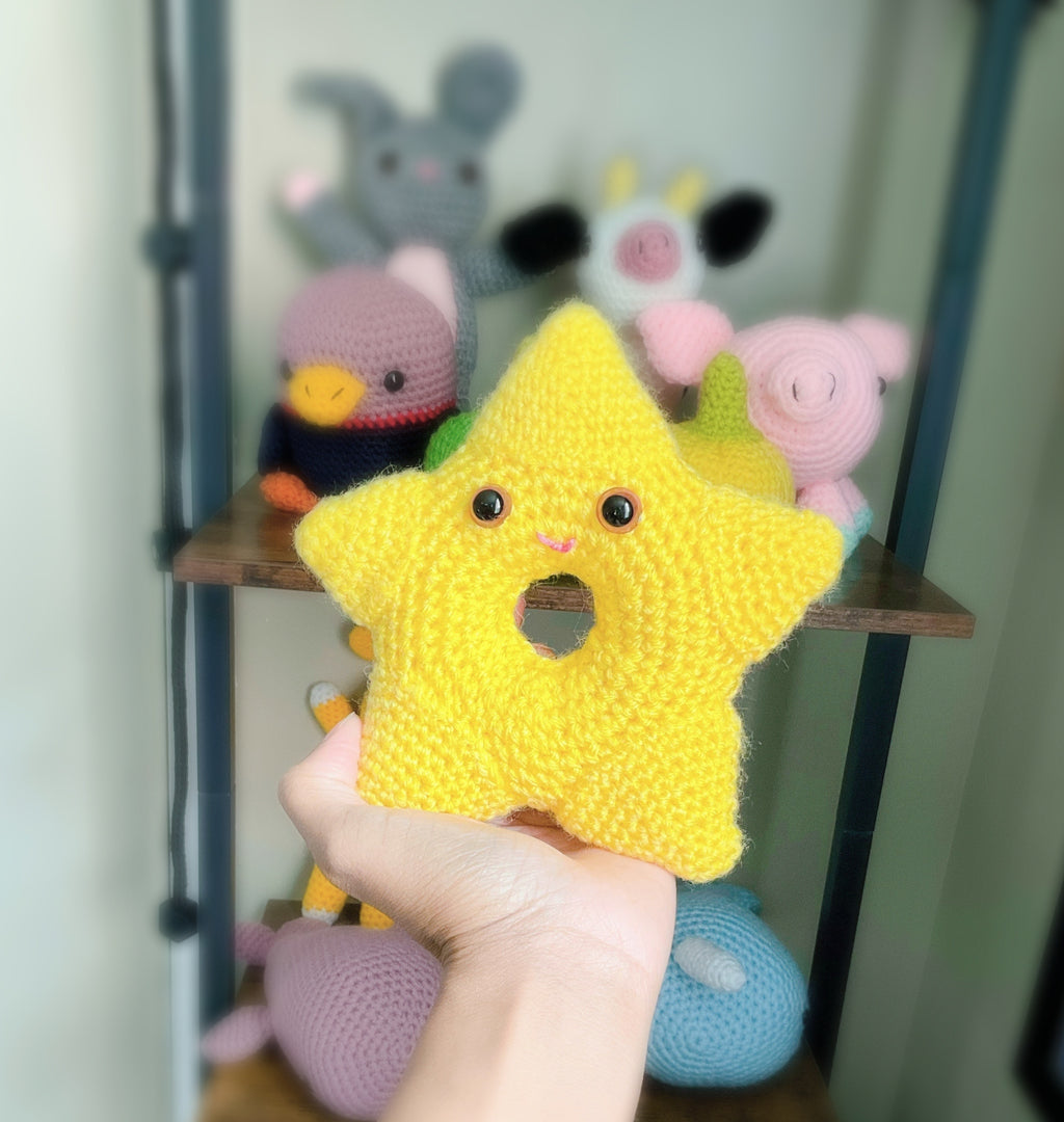 Handcrafted Amigurumi Star Donut